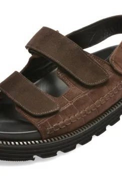 Sandale GRYXX maro, 428933, din piele intoarsa imagine