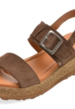 Sandale GRYXX maro, 5710, din piele intoarsa imagine