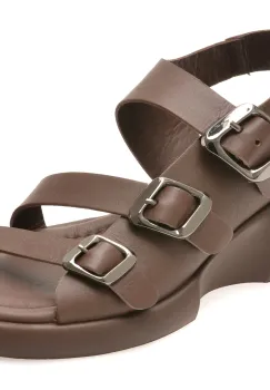 Sandale GRYXX maro, 734159, din piele naturala imagine