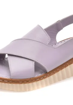 Sandale GRYXX mov, CS3205, din piele naturala imagine