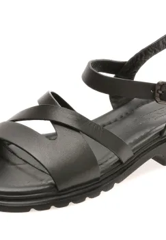 Sandale GRYXX negre, 1766066, din piele naturala imagine