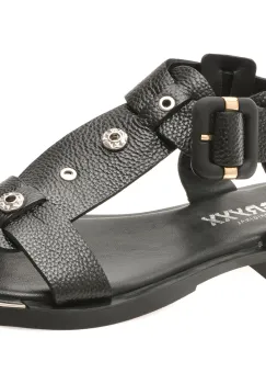 Sandale GRYXX negre, 4842619, din piele naturala imagine