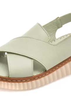 Sandale GRYXX verzi, CS3205, din piele naturala imagine