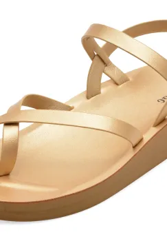 Sandale IMAGE aurii, 10728, din piele ecologica imagine