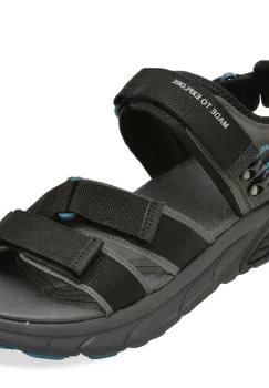 Sandale JEEP negre, 61130, din material textil imagine