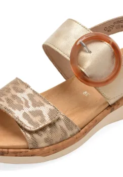 Sandale REMONTE bej, R6853, din piele ecologica imagine