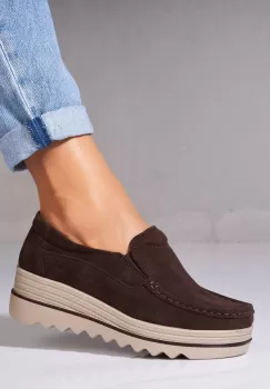 Mocasini dama Piele Naturala Intoarsa Maro Sulma imagine