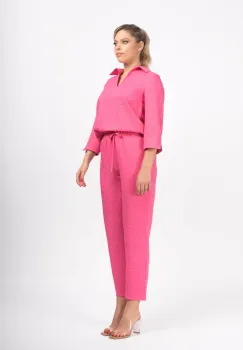 Bluza din vascoza LaDonna de culoare roz imagine