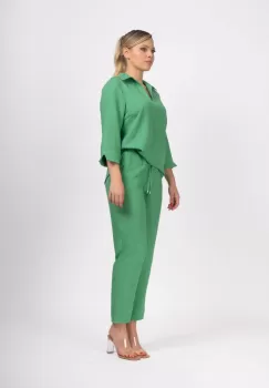 Camasa dama verde din vascoza imagine