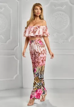 Compleu elegant din tesatura fluida imagine