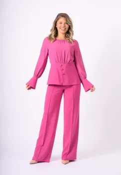 Compleu elegant roz format din doua piese imagine