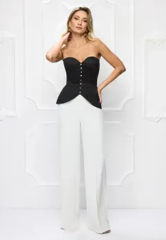 Corset elegant din tafta cu design deosebit imagine