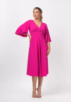 Rochie eleganta clos din dublu voal imagine