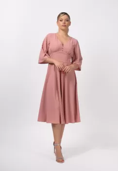 Rochie eleganta clos din dublu voal imagine