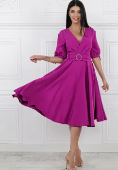 Rochie eleganta in clos de culoare mov imagine