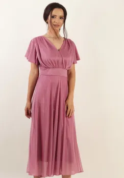 Rochie elganta din voal cu sclipici imagine