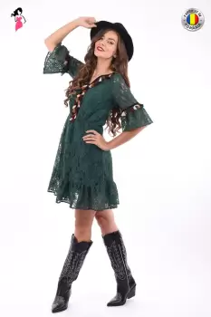 Rochie LaDonna eleganta clos cu broderie imagine