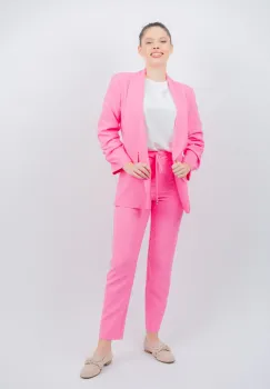 Sacou dama casual roz barby imagine