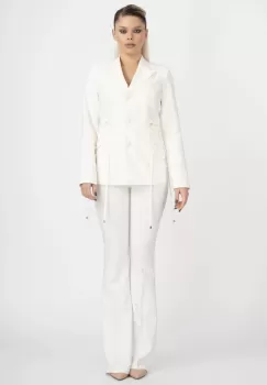 Sacou elegant cu snur la talie imagine