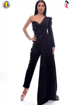 Salopeta de ocazie cu trena imagine