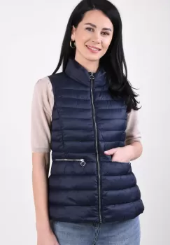 Vesta dama din fas bleumarin scurta imagine