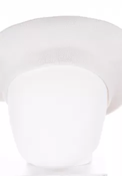 Bereta frantuzeasca alba din stofa de lana imagine