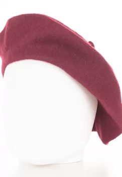 Bereta frantuzeasca bordo din stofa de lana imagine