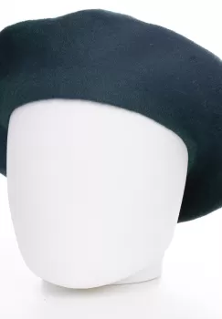 Bereta frantuzeasca verde gucci din stofa de lana imagine