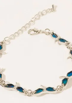 Bratara cu scoica naturala paua shell cu forme de lilbelule imagine