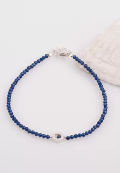 Bratara subtire din cubic zirconia si piesa din argint imagine