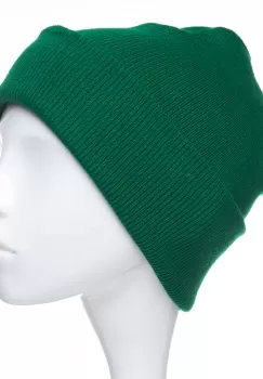 Caciula model clasic tricotat, dublata in interior, verde imagine