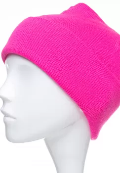 Caciula unisex model clasic tricotat, dublata in interior, fucsia imagine