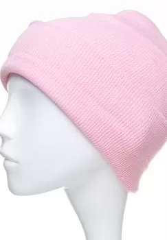 Caciula unisex model clasic tricotat, dublata in interior, roz imagine