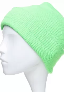 Caciula unisex model clasic tricotat, dublata in interior, verde neon imagine