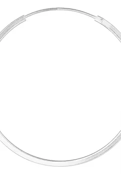 Cercei Creole din argint 925, cu sectiune patrata si diametru de 4 cm imagine