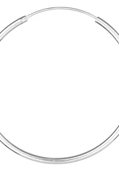 Cercei Creole din argint 925, cu sectiune rotunda si diametru de 4.5 cm imagine