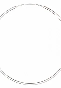 Cercei Creole mari din argint 925, cu sectiune rotunda si diametru de 5 cm imagine