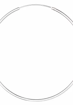 Cercei Creole mari din argint 925, cu sectiune rotunda si diametru de 5 cm imagine