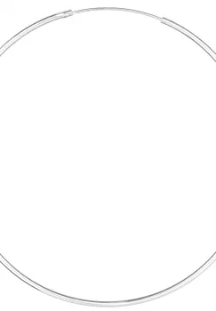 Cercei Creole mari din argint 925, cu sectiune rotunda si diametru de 6 cm imagine