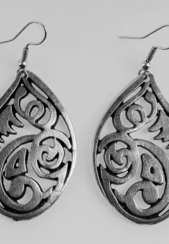 Cercei din zamac cu forma de picatura imagine