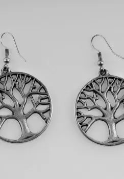 Cercei din zamac cu Pomul Vietii imagine