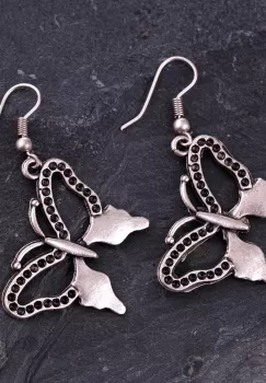 Cercei fluturas din zamac imagine