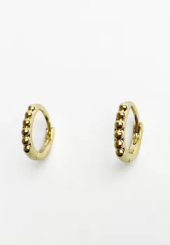 Cercei metal inoxidabil placati cu aur, tortite cu sectiune rotunda imagine