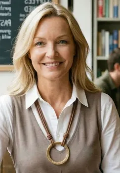 Colier dama cu pandantiv auriu antichizat statement pe silicon maro imagine