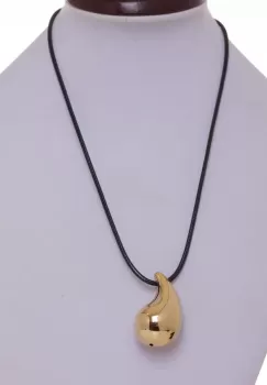 Colier reglabil in forma de picatura din otel inoxidabil auriu, model gen botega venetta imagine