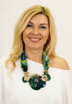 Colier statement verde cu flori aurii si fluture ,   stil italian imagine