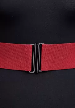 Curea lata bordo din material elastic - 6 cm imagine