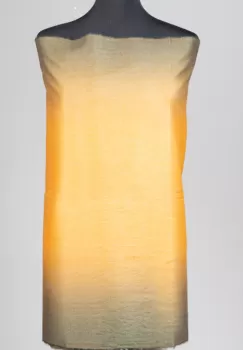 Esarfa cashmere degrade in nuante galben mustar imagine