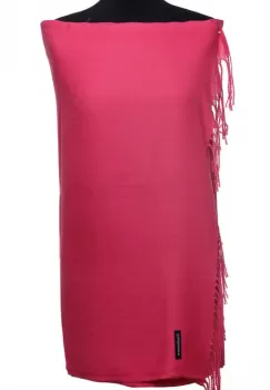 Esarfa dreptunghiulara fucsia din material tip cashmere imagine