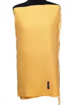 Esarfa dreptunghiulara galben turmeric din material tip cashmere imagine